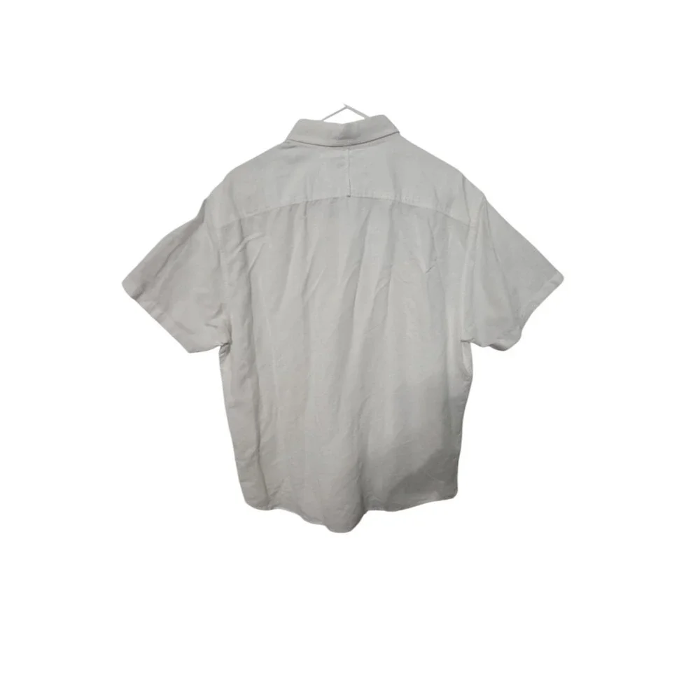 Banana Republic White Men's Button Up‎ Large